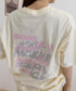 ロングtシャツ ビッグシルエットTシャツ ラウンドネックビッグtシャツ レディース プリント半袖Tシャツ ゆったり おしゃれカットソー グラフィック 五分袖ロゴT 86MYIMN-001