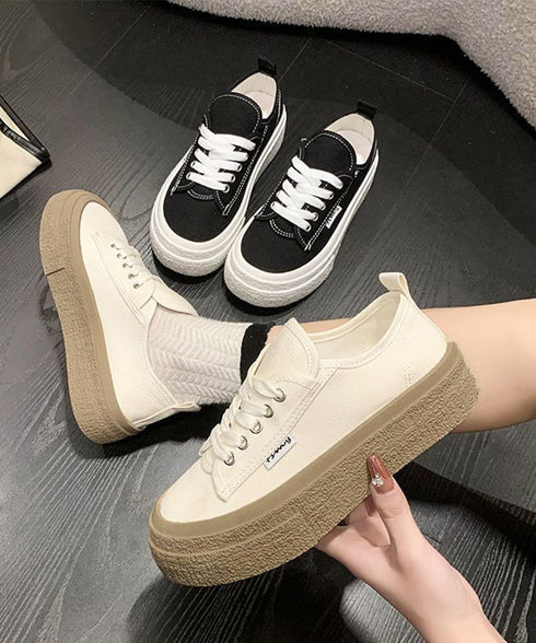 厚底スニーカー レディース ローカット靴 カジュアルキャンバスシューズ 歩きやすい フラットシューズ 履きやすい 韓国風 美脚 通学 旅行スニーカー おしゃれ新作 86MZY-001