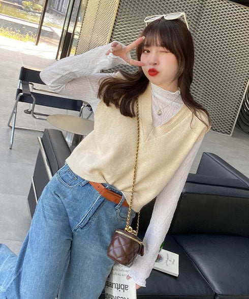 シースルートップス メロウフリルブラウス レディース レースブラウス プチハイネック セクシー シアーシャツブラウス 透け感 重ね着インナートップス 薄手着回し 86PINYU-001