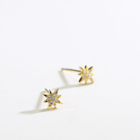 6個セットスタッドピアス スターバースト キラキラ 小ぶりピアス 両耳用 ジュエリー 女性 韓国アクセサリー シンプル かわいい 小物 痛くない 耳飾り 普段使い 86SENWAI-001