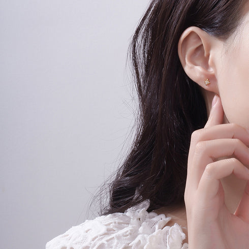 6個セットスタッドピアス スターバースト キラキラ 小ぶりピアス 両耳用 ジュエリー 女性 韓国アクセサリー シンプル かわいい 小物 痛くない 耳飾り 普段使い 86SENWAI-001