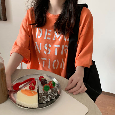 ロング ロゴtシャツ レディース 半袖 ロング ロゴtシャツ レディース 半袖 カットソー 体型カバー 英字プリントtシャツワンピース ゆったり トップス 86SHIZM-001