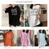 ロング ロゴtシャツ レディース 半袖 ロング ロゴtシャツ レディース 半袖 カットソー 体型カバー 英字プリントtシャツワンピース ゆったり トップス 86SHIZM-001