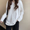 ゆったり 着やせ 長袖プルオーバー 無地 ルーズTシャツ レディース カジュアルトップス 韓国ファッション おしゃれカットソー 重ね着 ロンティー ラウンドネック 86SHIZM-002