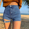 デニムパンツ ビーチショートパンツ着やせ ハイウエスト ミニ丈デニムパンツ おしゃれ レディース ホットパンツ 10代20代 カジュアル ボトムス セクシー 韓国 86SHUTIAN-003