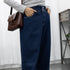 デニム ワイドパンツ ハイウエスト 脚長 おしゃれ ロングパンツ レディース カットオフ 美脚 ストレートパンツ 着やせ カジュアル ジーンズ ゆったり 春秋夏 86SIBOTE-001