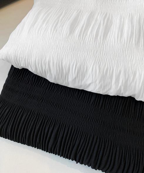 シャーリングブラウス 長袖トップス韓国風 袖シースルートップス レディース 裏地付き ギャザーブラウス 着やせ フェミニン重ね着インナー おしゃれプルオーバー春秋 86SSJL-019