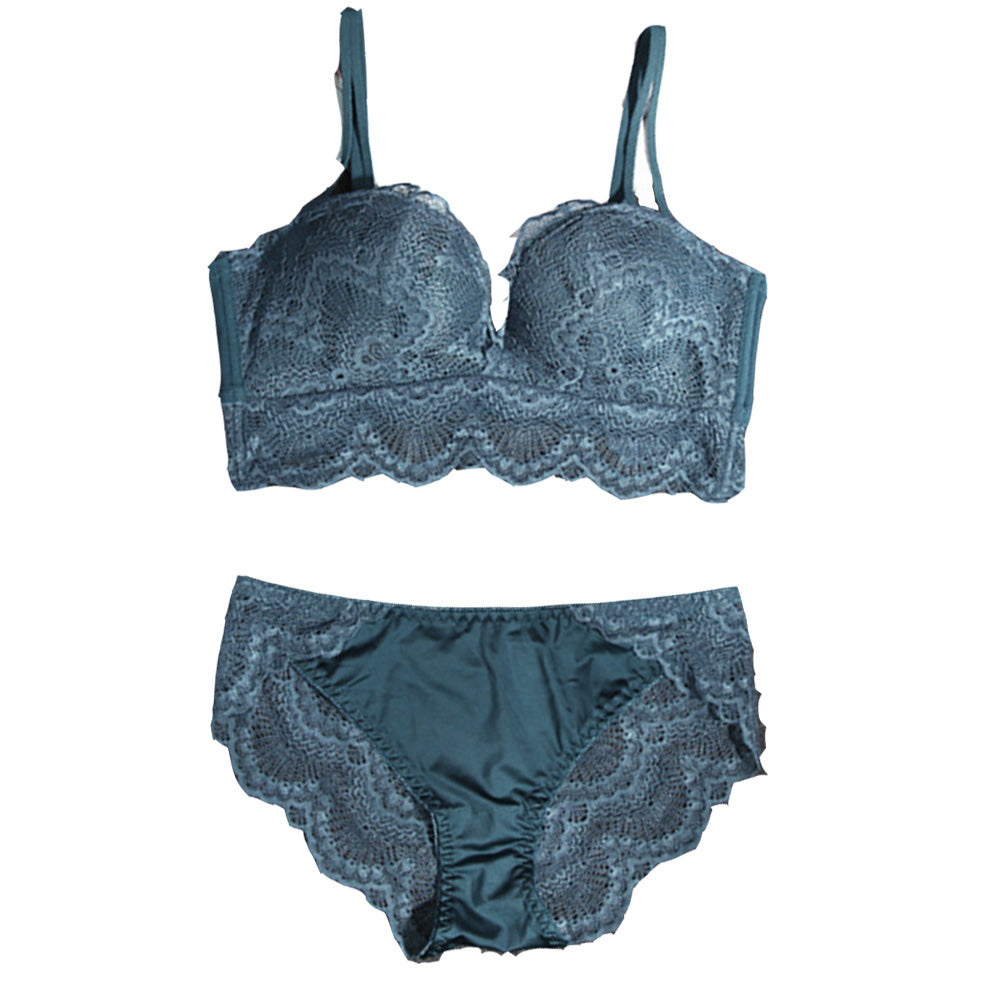 レース ブラジャーショーツセット 女性