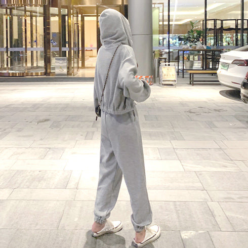 スウェット 3点セット レディース韓国 おしゃれ ジャージセットアップ フード付き リラックスウエア 上下セット ジップアップパーカーセット 秋服 部屋着 86XANYT-018