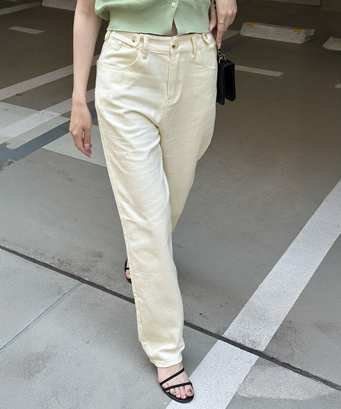 ストレートデニムパンツ ウエスト調整可能 ハイウエストセミワイドデニム レディースジーンズ 春夏秋冬 体型カバーロングパンツ美脚 おしゃれ 着やせジーパン 韓国風 86XANYT-023