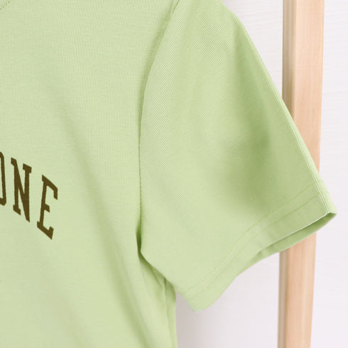 ショート丈トップス レディース へそ出し セクシー クロップド丈 tシャツ ロゴプリント 半袖カットソー クルーネックオシャレダンス衣装 着やせTシャツ レトロ風 86XANYT-057