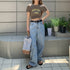ショート丈トップス レディース へそ出し セクシー クロップド丈 tシャツ ロゴプリント 半袖カットソー クルーネックオシャレダンス衣装 着やせTシャツ レトロ風 86XANYT-057