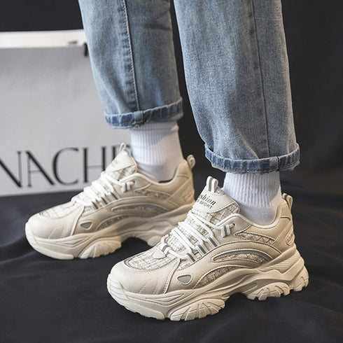 ダッドスニーカー レディース 韓国風厚底 ボリュームソール スニーカー 反射素材 スポーツ靴 美脚脚長 カジュアル 配色 ダッドシューズ疲れにくい オールシーズン 86XBX-001