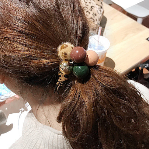 レオパード 新作 ヘアゴム 大人っぽい レオパード 新作 ヘアゴム 大人っぽい ヒョウ柄 ブレスレット ゴム ヘアゴム ファー 髪留め ゴム ヘアゴム 86XIAJI-009