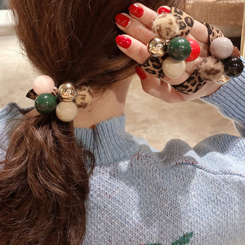 レオパード 新作 ヘアゴム 大人っぽい レオパード 新作 ヘアゴム 大人っぽい ヒョウ柄 ブレスレット ゴム ヘアゴム ファー 髪留め ゴム ヘアゴム 86XIAJI-009