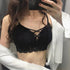 ブラジャー ノンワイヤー 盛りブラ 韓国 セクシーランジェリー マカロニコードブラ 小胸盛れる ブラトップ スカラップレース 花柄ナイトブラ 脇高 勝負下着女子 86YALIFEN-003