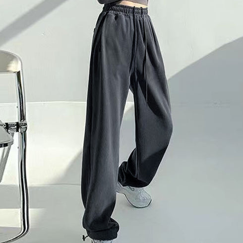 韓国 スウェットパンツ レディース 新作 ドローストリング ジョガーパンツ スウェット ウエストゴム パンツ ゆったり ランニングウェア オルチャン ファッション 86YIFANGE-001