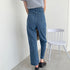 デニムワイドパンツハイウエストレディース ロングパンツ レディース ストレートパンツ カジュアル ズボン 韓国風 ジーンズ ゆったり ボトムス 春夏 ロールアップ 86YIFANGE-003
