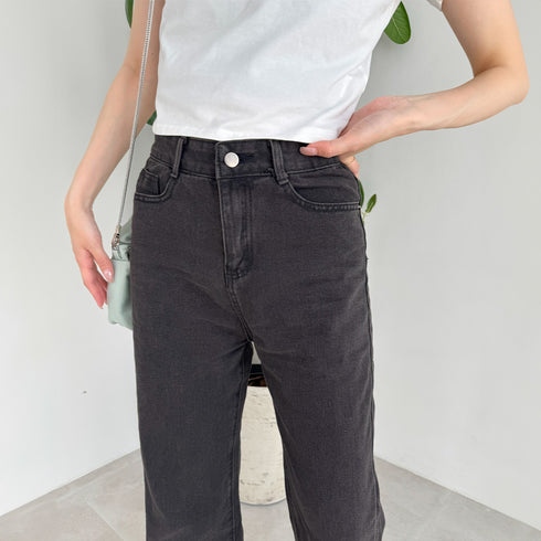 デニムワイドパンツハイウエストレディース ロングパンツ レディース ストレートパンツ カジュアル ズボン 韓国風 ジーンズ ゆったり ボトムス 春夏 ロールアップ 86YIFANGE-003