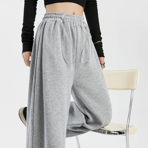 スウェットパンツ レディースカラーパンツ ドローストリング ジョガーパンツ ウエストゴム ゆったりパンツ ランニングウェア カジュアル ダンス衣装 韓国風ボトムス 86YIFANGE-012