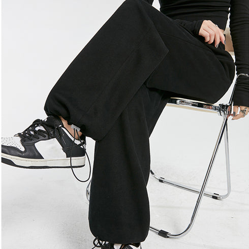 スウェットパンツ レディースカラーパンツ ドローストリング ジョガーパンツ ウエストゴム ゆったりパンツ ランニングウェア カジュアル ダンス衣装 韓国風ボトムス 86YIFANGE-012