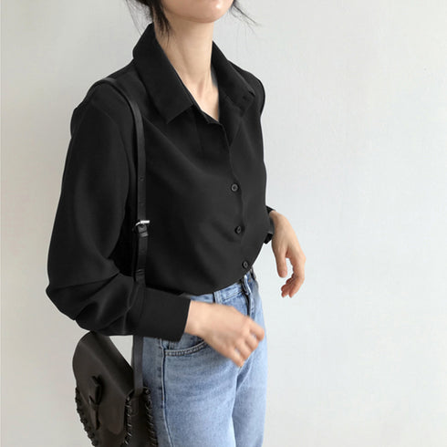 シフォンブラウス 長袖 レディース シフォンブラウス 長袖 レディース おしゃれ とろみシャツ 着やせ 開襟シャツ オフィス Vネック カーディガン 86ZYIPIN-001