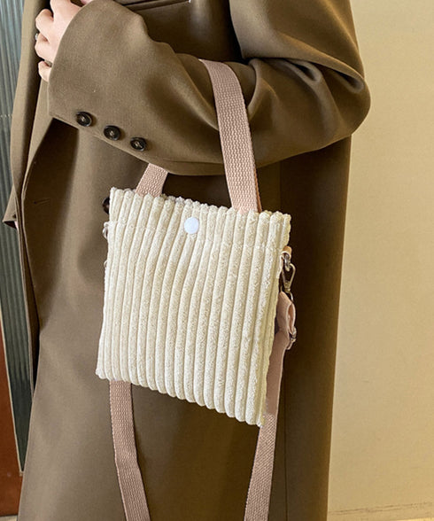 コーデュロイショルダーバッグ ミニバッグ ミニトートバッグレディース ハンドバッグ 2WAYポシェット 軽量コンパクトスマホポーチ 手提げバッグ かわいい 鞄秋冬 87CHUANG-001