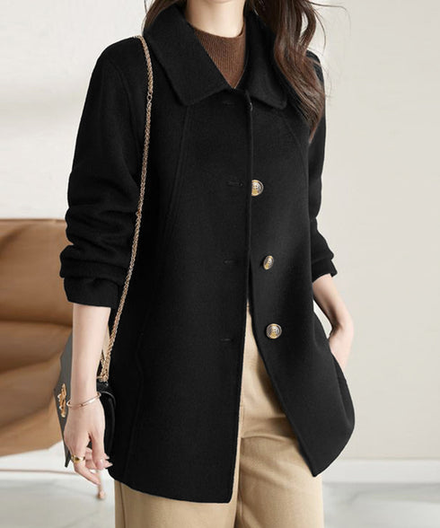 テーラードジャケット ミディコート韓国風 レディース きれいめミドル丈コート 大人軽いアウター秋冬 フェミニン おしゃれコート オフィスカジュアル ライトアウター 87CHXN-012