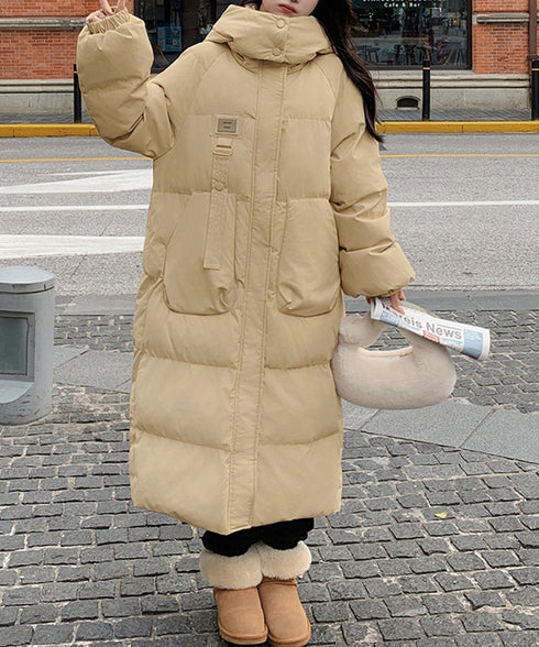 フェイクダウンコート中綿入りロングコート レディース フード付きキルティングコート おしゃれ冬服 韓国風 ダウンジャケット 軽い暖かい 通勤通学 防風防寒アウター 87KFDN-002