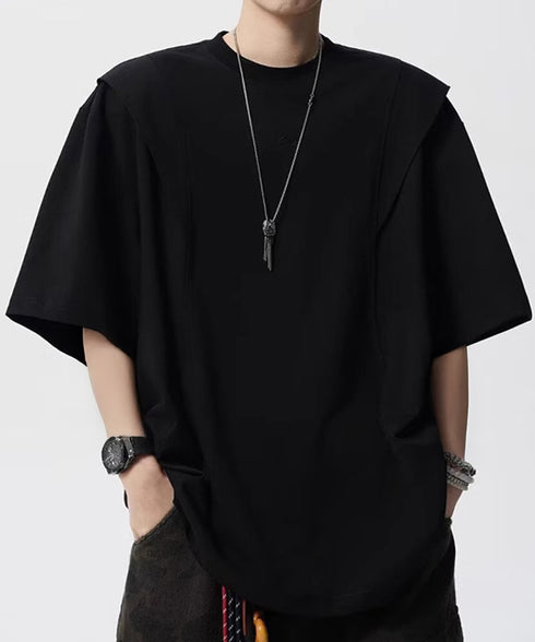 半袖 ワンポイントtシャツ メンズ 夏服 大人かっこいい tシャツ男性 オーバーサイズTシャツ 男子高生服 メンズカットソー カジュアルトップス 大学生男子の服装 87MP-006