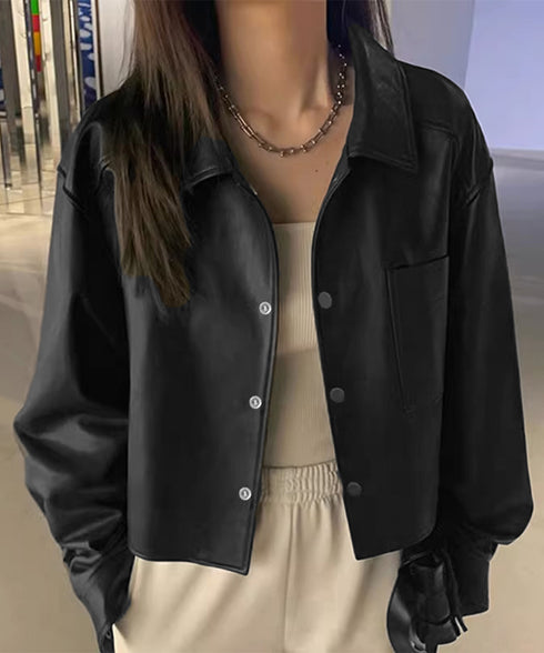 ライダースジャケット レディースアウター PUレザージャケット韓国風 ショートジャケット春秋冬 クール ライトアウターおしゃれ 長袖羽織もの カジュアルジャケット 87AIQU-001