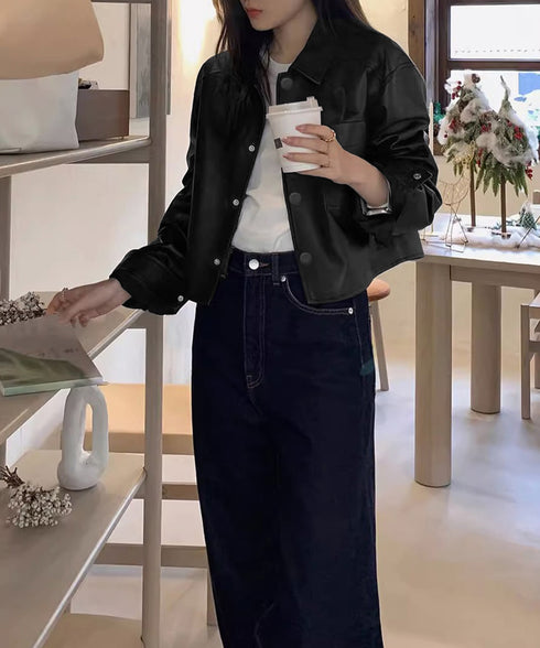 ライダースジャケット レディースアウター PUレザージャケット韓国風 ショートジャケット春秋冬 クール ライトアウターおしゃれ 長袖羽織もの カジュアルジャケット 87AIQU-001