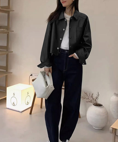 ライダースジャケット レディースアウター PUレザージャケット韓国風 ショートジャケット春秋冬 クール ライトアウターおしゃれ 長袖羽織もの カジュアルジャケット 87AIQU-001