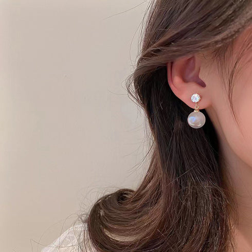 マーメイドパールピアス 韓国ハートピアス サークルピアス フープピアス 大ぶり スタッドピアス オルチャン 一粒パール 大人可愛い 揺れるピアス 彼女 プレゼント 87BAOYU-003