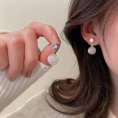 マーメイドパールピアス 韓国ハートピアス サークルピアス フープピアス 大ぶり スタッドピアス オルチャン 一粒パール 大人可愛い 揺れるピアス 彼女 プレゼント 87BAOYU-003