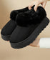 アンクルムートンブーツ厚底ファーシューズ ふわふわ フェイクファー冬靴 暖かいムートンシューズ レディース 裏起毛モカシン 歩きやすいフラットシューズ 防寒保温靴 87CHFENG-001