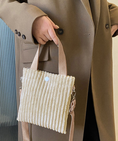 コーデュロイショルダーバッグ ミニバッグ ミニトートバッグレディース ハンドバッグ 2WAYポシェット 軽量コンパクトスマホポーチ 手提げバッグ かわいい 鞄秋冬 87CHUANG-001