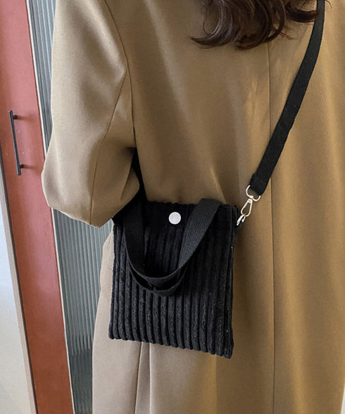 コーデュロイショルダーバッグ ミニバッグ ミニトートバッグレディース ハンドバッグ 2WAYポシェット 軽量コンパクトスマホポーチ 手提げバッグ かわいい 鞄秋冬 87CHUANG-001