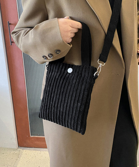 コーデュロイショルダーバッグ ミニバッグ ミニトートバッグレディース ハンドバッグ 2WAYポシェット 軽量コンパクトスマホポーチ 手提げバッグ かわいい 鞄秋冬 87CHUANG-001