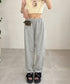 スウェットパンツ レディースロングパンツ ウエストゴム ワイドパンツ 低身長 カジュアル 韓国 イージーパンツ 体型カバーボトムス ゆったり ランニングパンツ脚長 87CHXN-002
