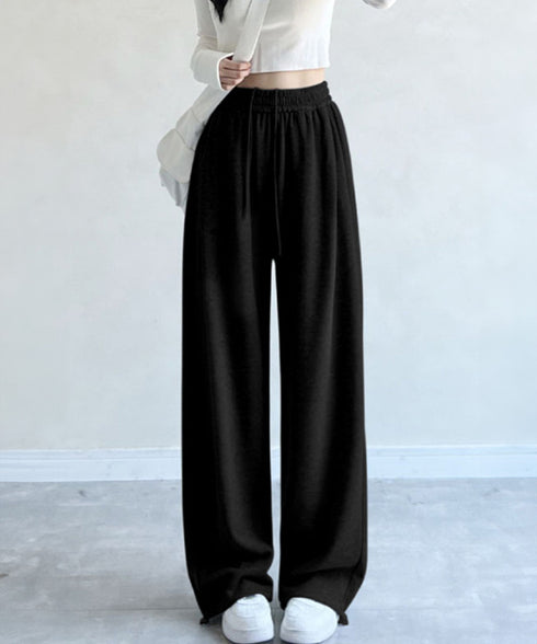 スウェットパンツ レディースロングパンツ ウエストゴム ワイドパンツ 低身長 カジュアル 韓国 イージーパンツ 体型カバーボトムス ゆったり ランニングパンツ脚長 87CHXN-002