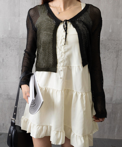 ティアード ミニワンピース ノースリーブ 韓国風 大人可愛いティアードワンピース ウエストマーク Aライン フレアワンピースきれいめ ショートワンピ 旅行 着やせ 87CHXN-007