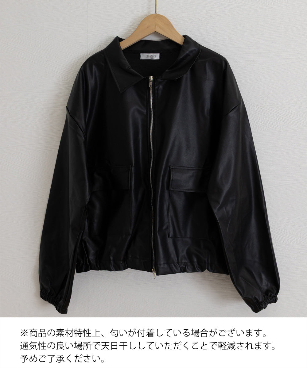 ダブルジップ ライダースジャケット韓国風 詳細画像24