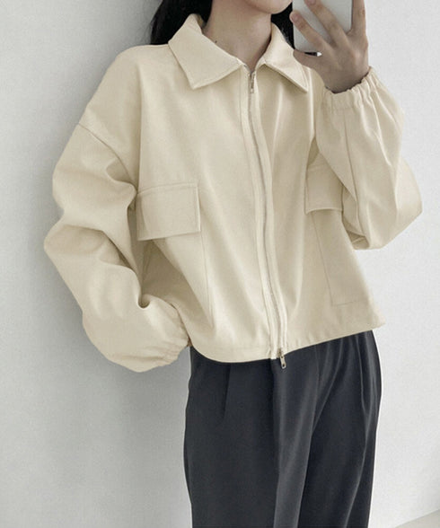 ダブルジップ ライダースジャケット韓国風 合皮革ジャンレディース レトロ フェイクレザージャケット おしゃれスタジャン ライトアウターカジュアルブルゾン ゆったり 87CHXN-010