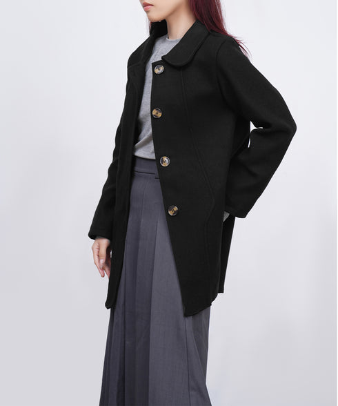 テーラードジャケット ミディコート韓国風 レディース きれいめミドル丈コート 大人軽いアウター秋冬 フェミニン おしゃれコート オフィスカジュアル ライトアウター 87CHXN-012