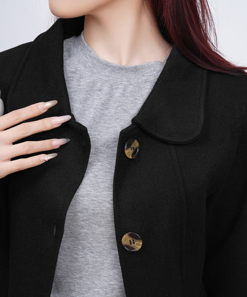 テーラードジャケット ミディコート韓国風 レディース きれいめミドル丈コート 大人軽いアウター秋冬 フェミニン おしゃれコート オフィスカジュアル ライトアウター 87CHXN-012