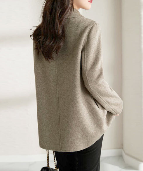 テーラードジャケット ミディコート韓国風 レディース きれいめミドル丈コート 大人軽いアウター秋冬 フェミニン おしゃれコート オフィスカジュアル ライトアウター 87CHXN-012