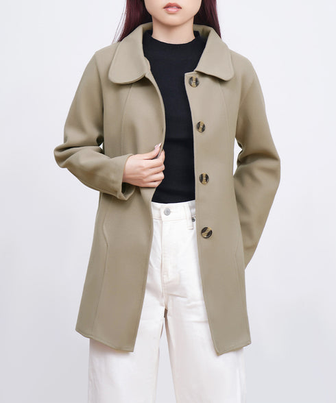 テーラードジャケット ミディコート韓国風 レディース きれいめミドル丈コート 大人軽いアウター秋冬 フェミニン おしゃれコート オフィスカジュアル ライトアウター 87CHXN-012