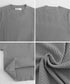 リブニットトップスサマーニット半袖春夏服 クルーネックニット レディース きれいめトップス ラウンドネックニットTシャツ 無地シンプル カジュアルニットカットソー 87CHXN-015