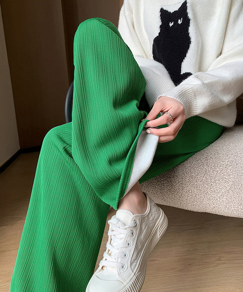 裏起毛ストレートパンツ暖かい レディース ハイウエスト 裏起毛ワイドパンツ あったか 裏フリース イージーパンツ 秋冬ボトムス 美脚脚長 防寒 ロングパンツ 厚手 87EZHUANG-001